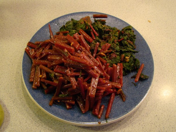 Beet Greens and Stems