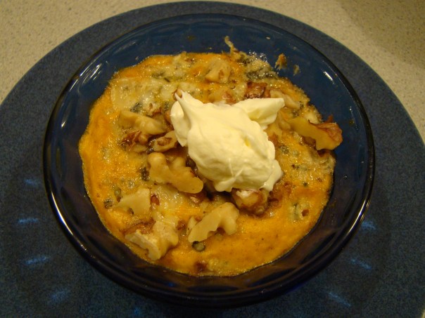 Pumpkin-Gorgonzola Flan