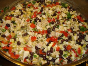 Southwestern Chicken Pot Pie Filling