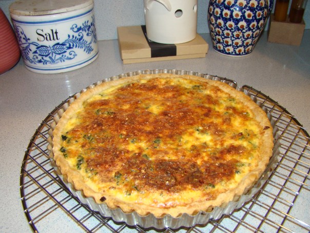 Spinach and Bacon Quiche