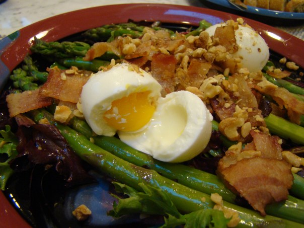 Bacon and Eggs and Asparagus Salad