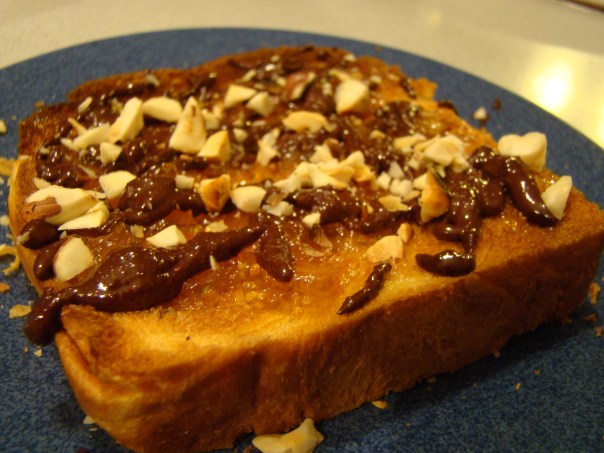 Nutella Tartine (with Orange Marmalade)