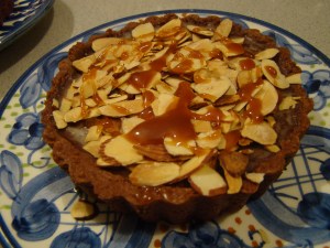 Chocolate Caramel Almond Tart