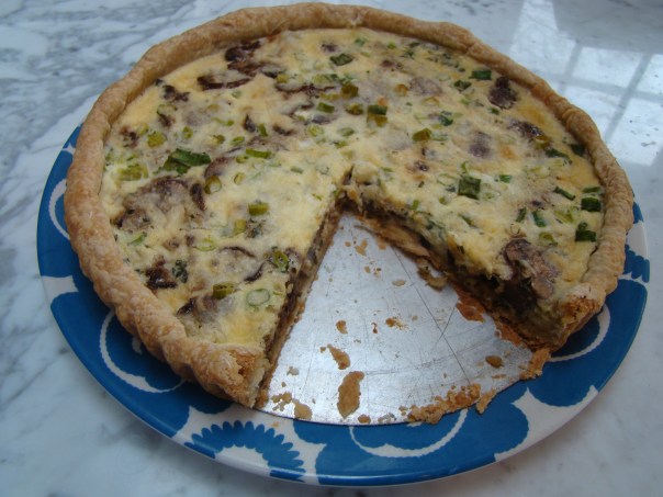 Mushroom-Shallot Quiche