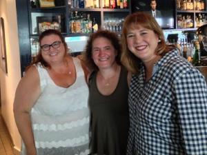 Lunch in Santa Monica with my Dorista pals!  (L-R: Susan Lester, me, and Christy Majors)