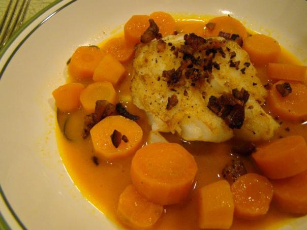 Cod and Double Carrots