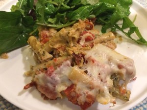 Baked Ziti made with Oven-Dried Tomatoes
