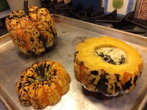 Squash Stuffed with Leeks